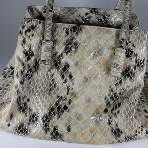 VINTAGE Shiraleah Handbag Snakeskin Leather Condit